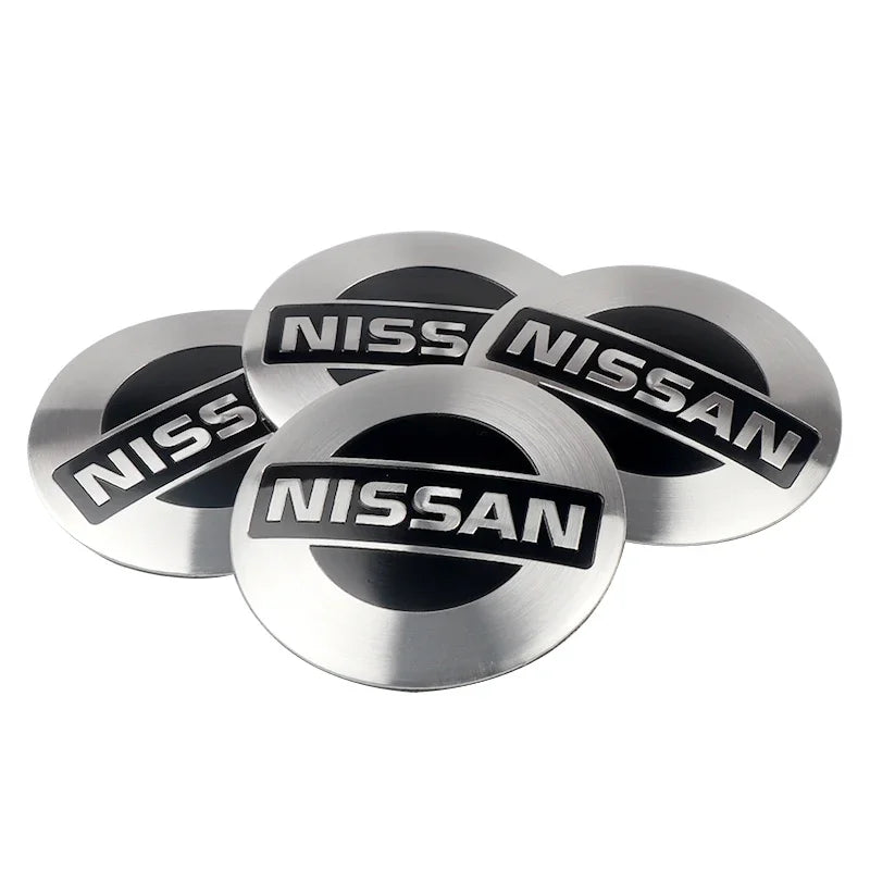 4Pc 56/60mm Wheel Center Hub Rim Caps Car Wheel Hub Covers Fit For Nissan X-Trail Qashqai Almera Note Leaf J10 Teana V36 Tiida
