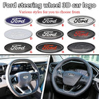 Aluminum Badge 5.8cm Car Steering Wheel Emblem Decals For Focus 2 Mk3 F150 Mondeo Fusion Ranger Escort Explorer Kuga Taurus
