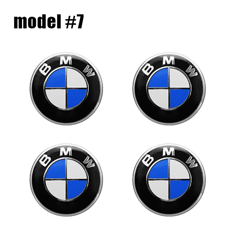 4Pcs 56mm 60mm 65mm Car Wheel Tire Center Emblem Decal For BMW M E90 E60 E46 E39 F10 E87 X3 X4 X1 G30 G20 Cover Hub Caps Sticker