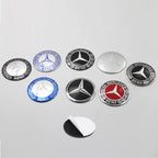 4 PCS 56mm 60mm 65mm Suitable for Mercedes Benz AMG Class W206 W205 W203 GLC Car Hub Cap Center Sticker Logo Badge Sticker