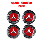 56/60/65mm Car Wheel Center Cover Hub Cap Resin Badge Emblem sticker Decal styling auto Accessories Mercedes Benz AMG  C260 C300