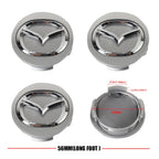4pcs 56mm Car styling Wheel Center Hub Caps Rim Caps Covers Emblem For Mazda 2 3 5 6 Axela Atenza Speed 6 CX-3 CX-4 CX 5 CX-7