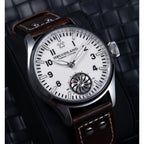 HRUODLAND Pilot Watch for Men BGW-9 Luminous Mechanical Wristwatch 316L Stainless Steel Sapphire Glass 10ATM Waterproof F016