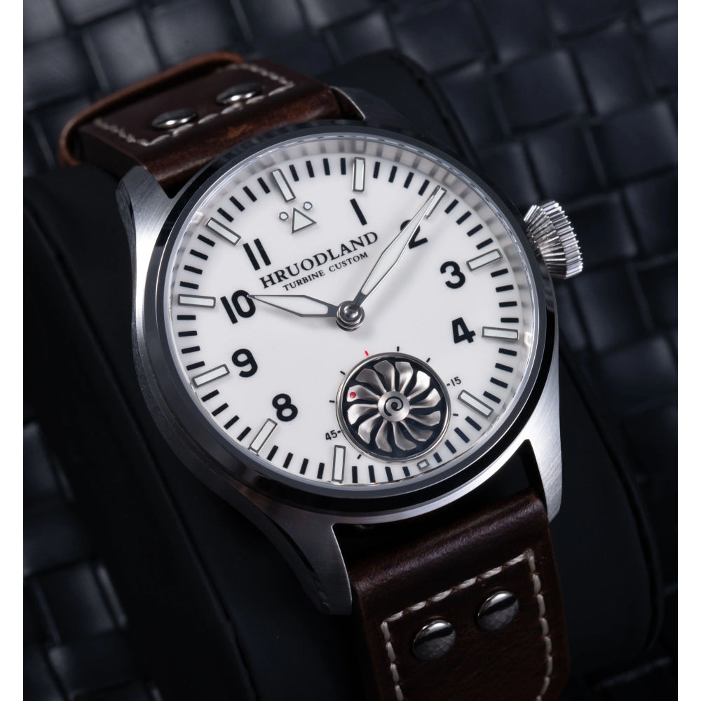 HRUODLAND Pilot Watch for Men BGW-9 Luminous Mechanical Wristwatch 316L Stainless Steel Sapphire Glass 10ATM Waterproof F016