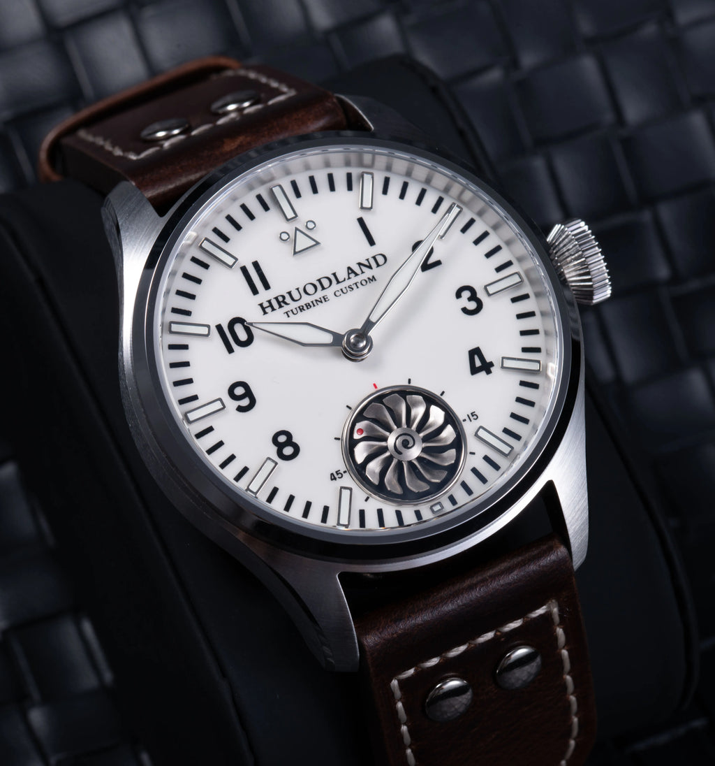 HRUODLAND Pilot Watch for Men BGW-9 Luminous Mechanical Wristwatch 316L Stainless Steel Sapphire Glass 10ATM Waterproof F016