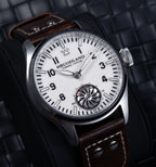 HRUODLAND Pilot Watch for Men BGW-9 Luminous Mechanical Wristwatch 316L Stainless Steel Sapphire Glass 10ATM Waterproof F016
