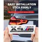 3D ABS Chrome Emblem Letters logo Car Trunk Badge Sticke for BMW M power Thunder Edition competition M1 M2 M3 M5 M7 X3M X5M X7M