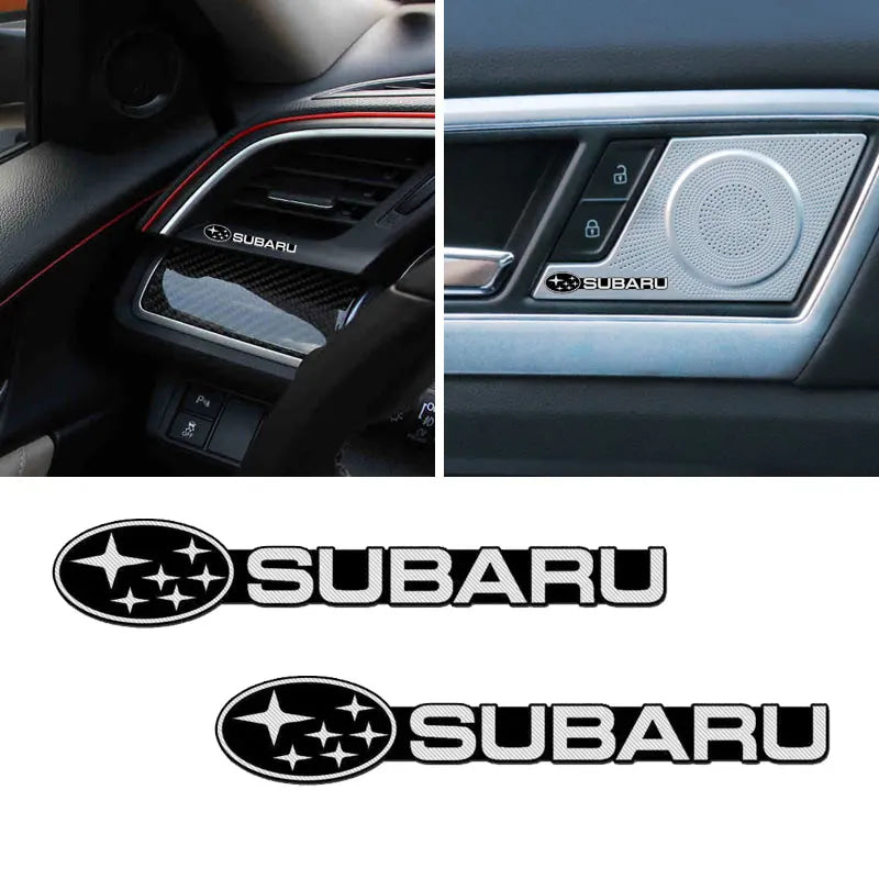 Car audio stereo 3D decorative aluminum badge sticker suitable For Subaru Forester impreza Outback Legacy Tribecacar WRC XV