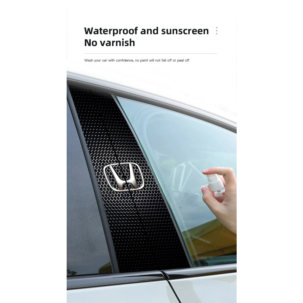 Car Stickers B-Pillar Center Column Decoration Cover Decals Auto Accessorie For Honda Civic FIT CRV Accord Jazz HRV Insight CRZ