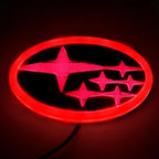 14X7.3cm 4D LED Car Rear Logo Emblem Light Tail Trunk Badge for Subaru Forester XV STI WRX BRZ Tribeca Outback Impreza Legacy