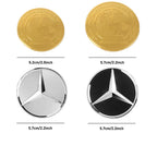 52mm 57mm Car Steering Wheel Badge Sticker Replace Decor For Mercedes Benz B/C/E/S Class A Class C200L GLC GLK FXPT-JS-BENZ