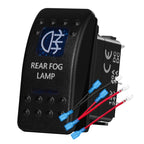 12v/24v Blue Led Light 5 Pin On Off SPST Rocker Switch 7 Pin On Off On ARB Carling Style Car Boat Waterproof Push Switch