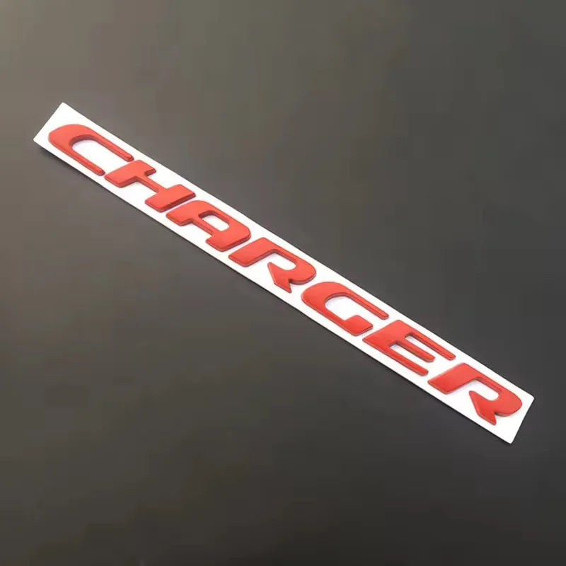 1PC 3D ABS Car Letter Logo Sticker Tail Bumper Badge Auto Rear Trunk Emblem Decals Accessories For Dodge Charger Caliber Journey