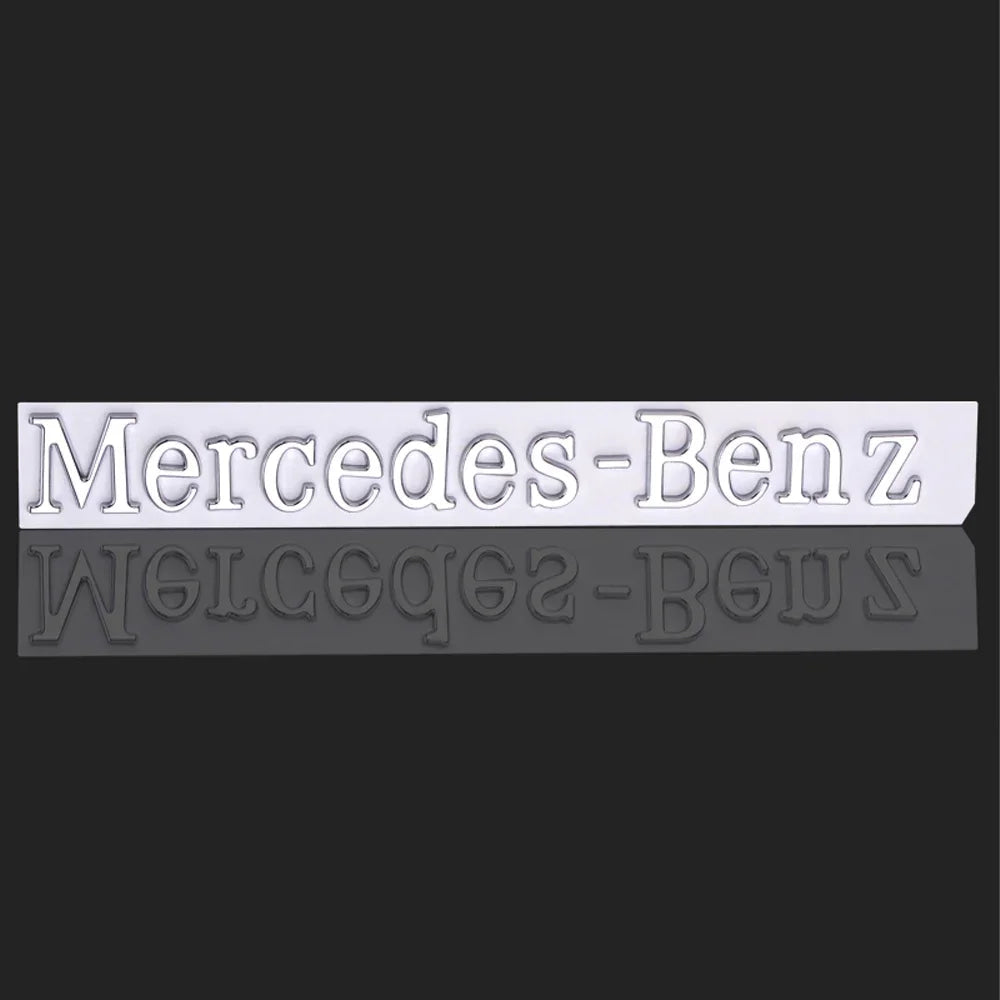 1pcs 3D ABS Car Badge Rear Trunk Body Sticker Emblem Decoration For Mercedes Benz AMG W108 W124 W126 W140 W205 W201