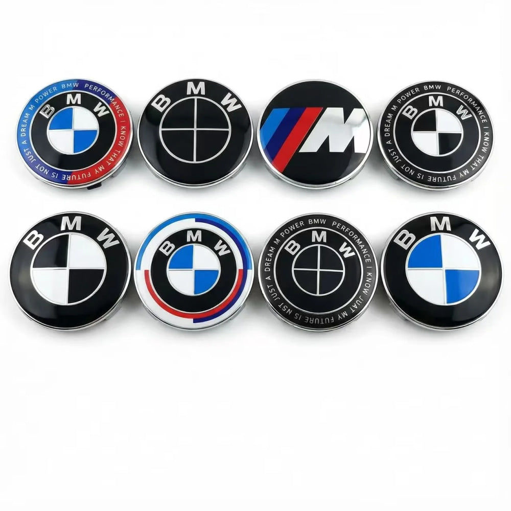 For BMW M X1 X3 X5 X6 X7 1 3 4 5 6 7 Series E36 E39 E46 E60 E90 4pcs 68mm 56mm Car Cover Wheel Hub Center Caps Badge Logo Emblem