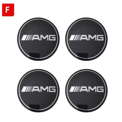 56/60/65mm Car Wheel Center Cover Hub Cap Resin Badge Emblem sticker Decal styling auto Accessories Mercedes Benz AMG  C260 C300