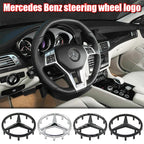 52mm 57mm Pins Sticker Car Steering Wheel Emblem Badge For Mercedes Benz C E S Class CLA CLS W212 W205 W204 Styling Accessories