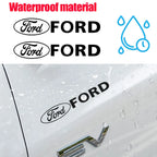 2pcs Car Emblem Stickers Window Body Trunk Badge Decoration Decal Accessories For Ford Focus Mustang Shelby Fiesta Kuga Fusion