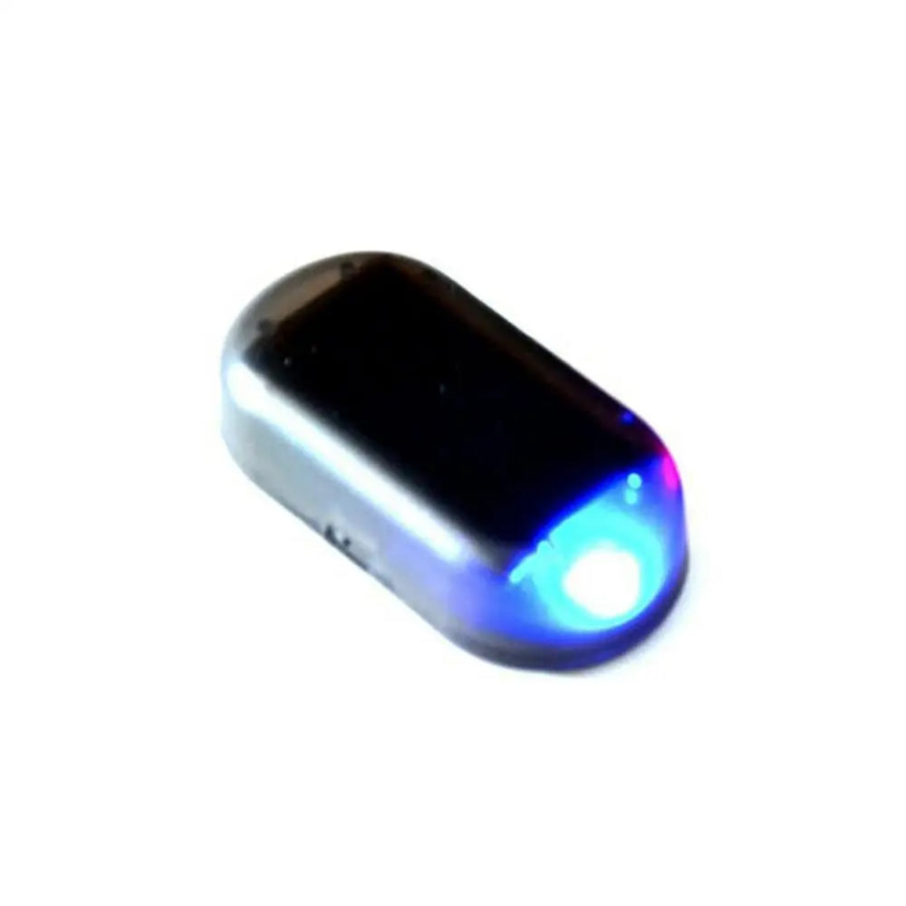 Luz de seguridad falsa para coche con energía Solar, alarma simulada, lámpara LED intermitente inalámbrica, luz de precaución de advertencia antirrobo, 1 Uds.