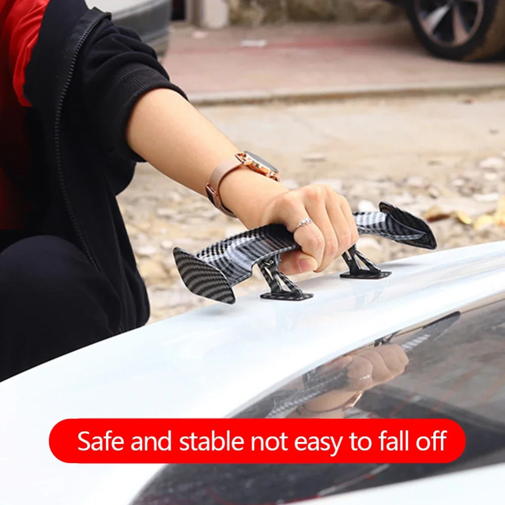 For GT Style Small Rear Trunk Spoiler Wing Car Rear Spoiler Boot Mini Wing Model Decoration Auto Accessories Universal Wing