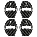 4pcs Metal Auto Door Lock Protective Cover Car Styling auto Accessaries sticker For Tesla model 3 model X Y