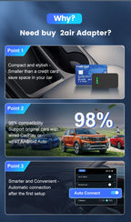 CarlinKit 5.0 & CarlinKit 4.0 Wireless CarPlay Android Auto Waze Music Spotify Auto For Audi Golf Peugeot Mazda KIA Mercedes MG