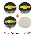 4PCS ABS Car Wheel Center Covers Hub Caps Badge For Chevrolet Malibu AVEO Corvette CRUZE EQUINOx IMPALA LACETTI TRAX ORLANDO