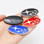 For Subaru Forester Outback Legacy Impreza STI BRZ Auto  1PC 58x30mm ABS Car Steering Wheel Center Emblem Badge Decal