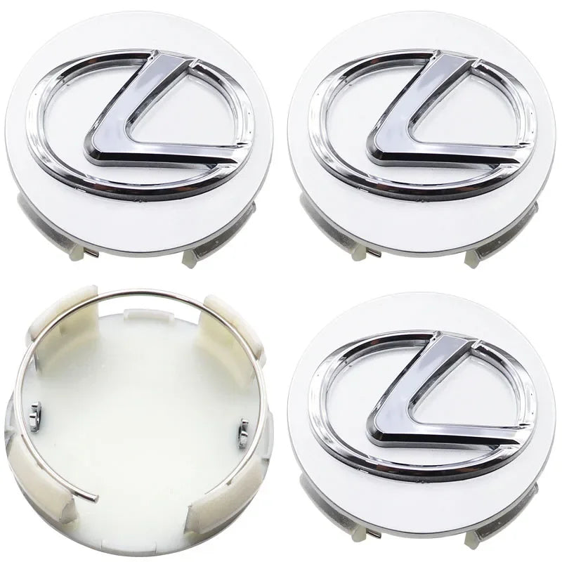 4pcs old 62mm Lexus logo 3D car emblem Wheel Center Hub Cap auto Rim refit dust-proof badge covers sticker styling accessories