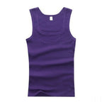 Hot Sale Men's Sleeveless Breathable Fitness Vest Basic Elastic Tank Top Men's Cotton Bodybuilding T-shirt Classic Color Clothes