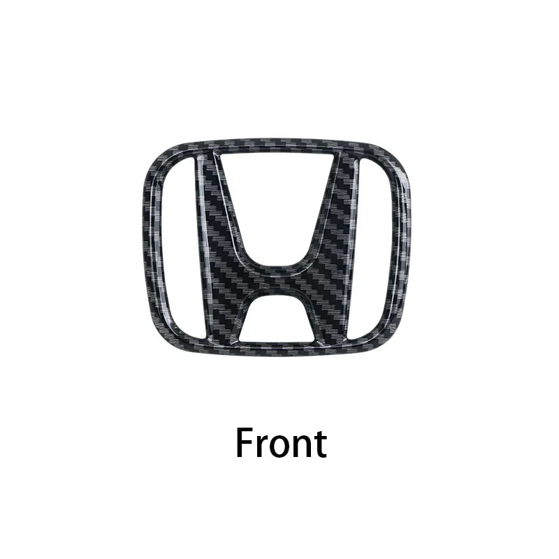 3D ABS Car Emblem Front Head Grill Hood Bonnet Emblem Rear Tail Bumper For Honda Civic 2006-2015 8th 9th 9.5th generation Civic