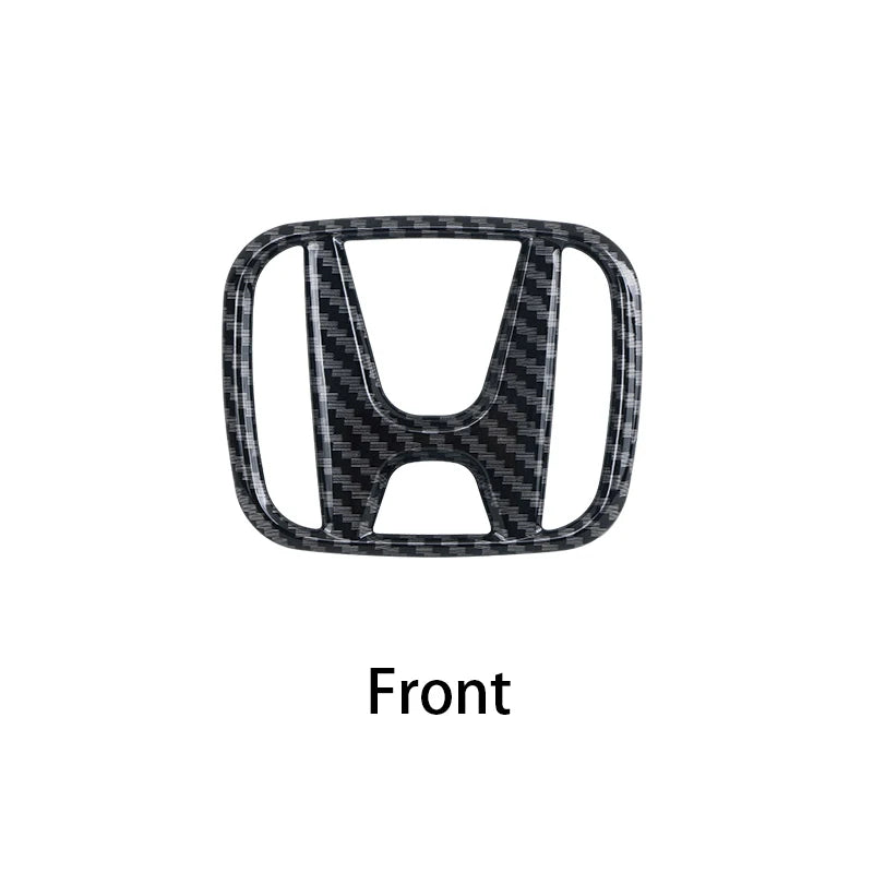 3D ABS Car Emblem Front Head Grill Hood Bonnet Emblem Rear Tail Bumper For Honda Civic 2006-2015 8th 9th 9.5th generation Civic