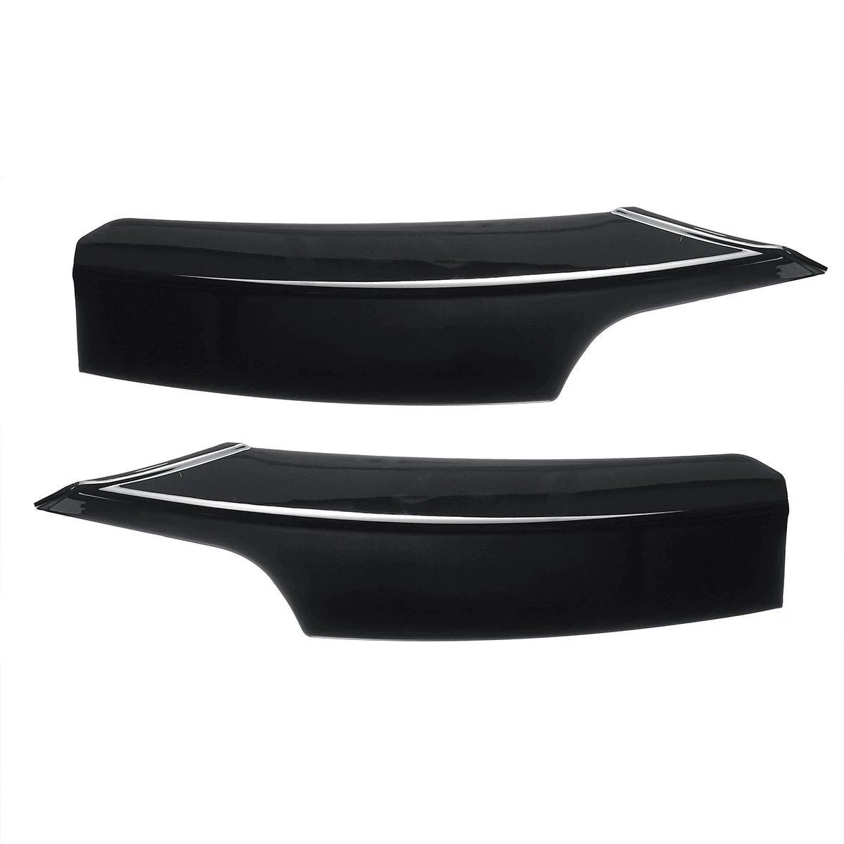 For BMW F30 F31 M Sport 2012-2019 Front Bumper Lip Splitter Canards Spoiler 1Pair Car Fog Lamp Eyebrow Frame Cover Grille