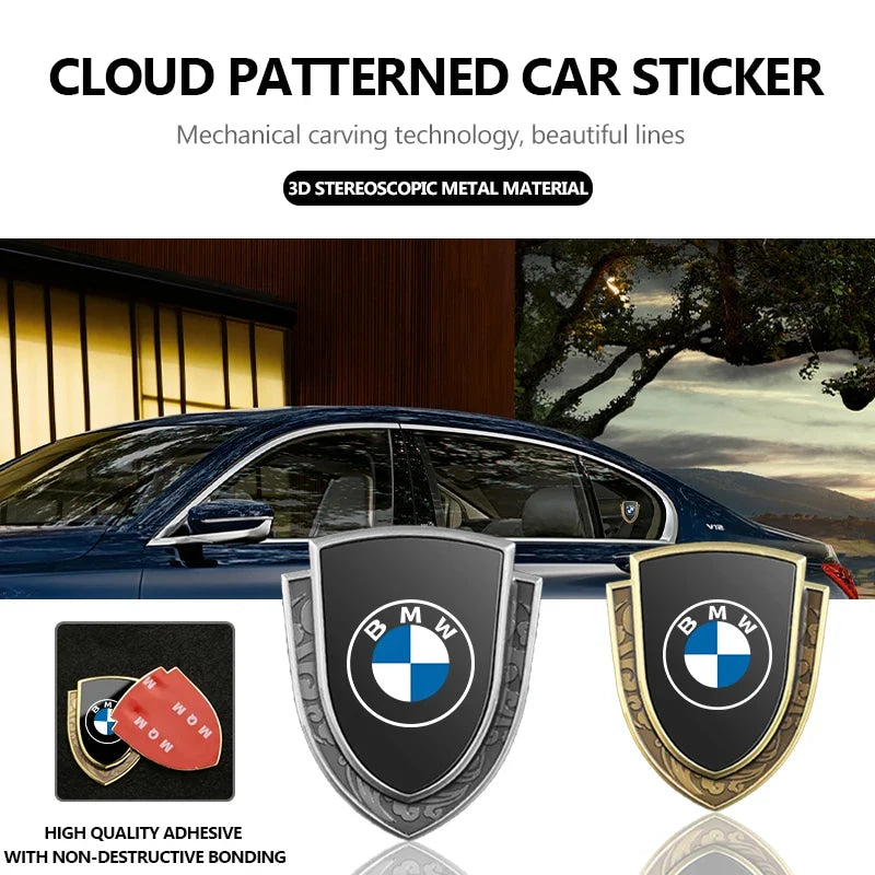 3D Auto Stickers Metal Logo Emblem Sticker Decal Car Styling For BMW M Performance Alpina M3 M5 M6 X1 X3 X4 X5 G20