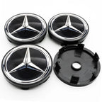 4Pcs 60mm 75mm Car Wheel Center Hub For Mercedes Benz AMG class W205 W203 GLC GLK W206 W220 W211 A180 Cap Rim Cover Accessories