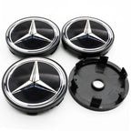 4Pcs 60mm 75mm Car Wheel Center Hub For Mercedes Benz AMG class W205 W203 GLC GLK W206 W220 W211 A180 Cap Rim Cover Accessories