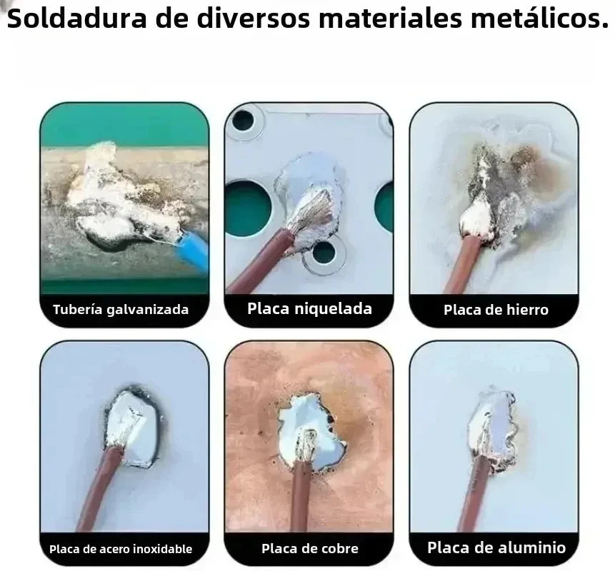 Varillas de soldadura de electrodos con núcleo Fux de aluminio y cobre Universal, alambre de soldadura de fácil fusión para soldadura de refrigerador de hierro, aluminio, cobre y acero