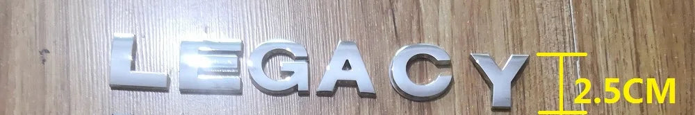 Car Letter Rear Trunk Decals Emblem Badge Sticker Front Engine Cover Sticker Decal Styling For Subaru LEGACY