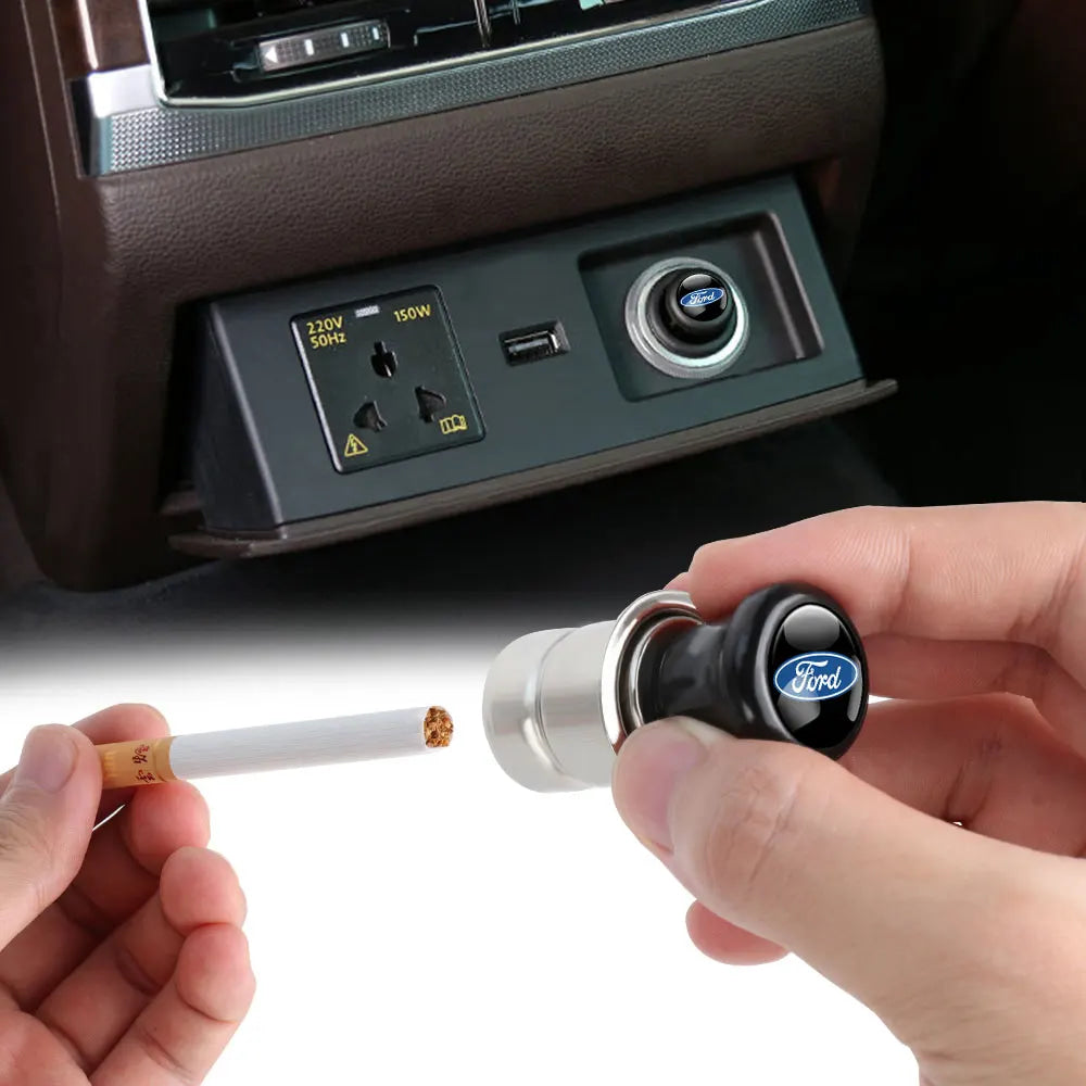 Car  Interior Portable Cigarette Lighter Power Adapter Accessories For Ford Ranger Mustang Kuga Mondeo Fiesta Explorer ETransit