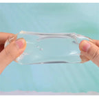 Slow Rise Sensory Toys, Transparent Ice Cube with Floating Sequins, TPR Stress Relief Fidget Toy for Adults & Kids