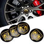 56MM Car Wheel Center Cover Sticker Hub Cap Accessories For Dodge Durango Caliber Dakota Neon SRT SXT Nitro Avenger Dart Viper