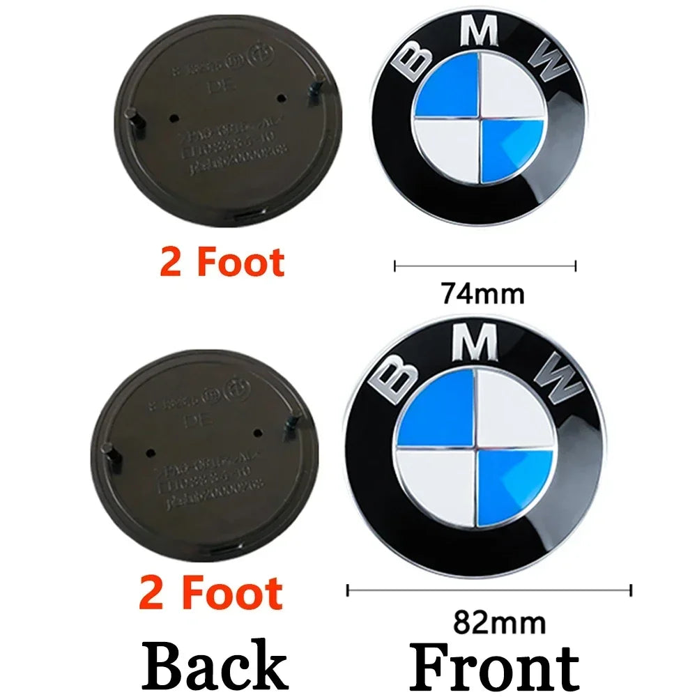 74mm 82mm Car Hood Front Badge Tail Trunk Emblem Replacement Sticker for Bmw F20 F30 G20 f31 F34 F10 G30 F11 X3 F25 X4 I3 M3 M4