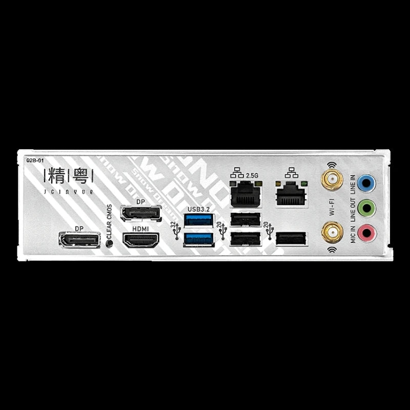 Placa base JGINYUE B760i LGA 1700 compatible con Intel Core 12th 13th DDR5 memoria RAM último mini itx B760i-Snow Dream D5