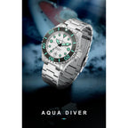 CADISEN AQUA DIVER New Brand Luxury Men Watches Automatic Watch Japan MIYOTA 8215 100M Waterproof Luminous Mechanical Wristwatch