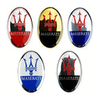 Car Front Hood Emblem Badge for Maserati Granturismo Ghibli Quattroporte Levante Granlusso Coupe Exterior Replacement Part