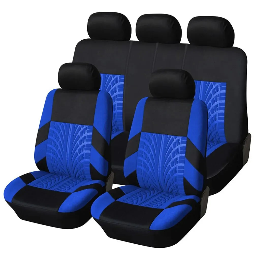 Fundas para asientos de coche, juego completo de banco trasero dividido delantero para coche, tela Universal, SUV, sedán, furgoneta, cubiertas interiores automotrices