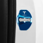 4pcs Metal Auto Door Lock Protective Cover Car Styling auto Accessaries sticker For Tesla model 3 model X Y