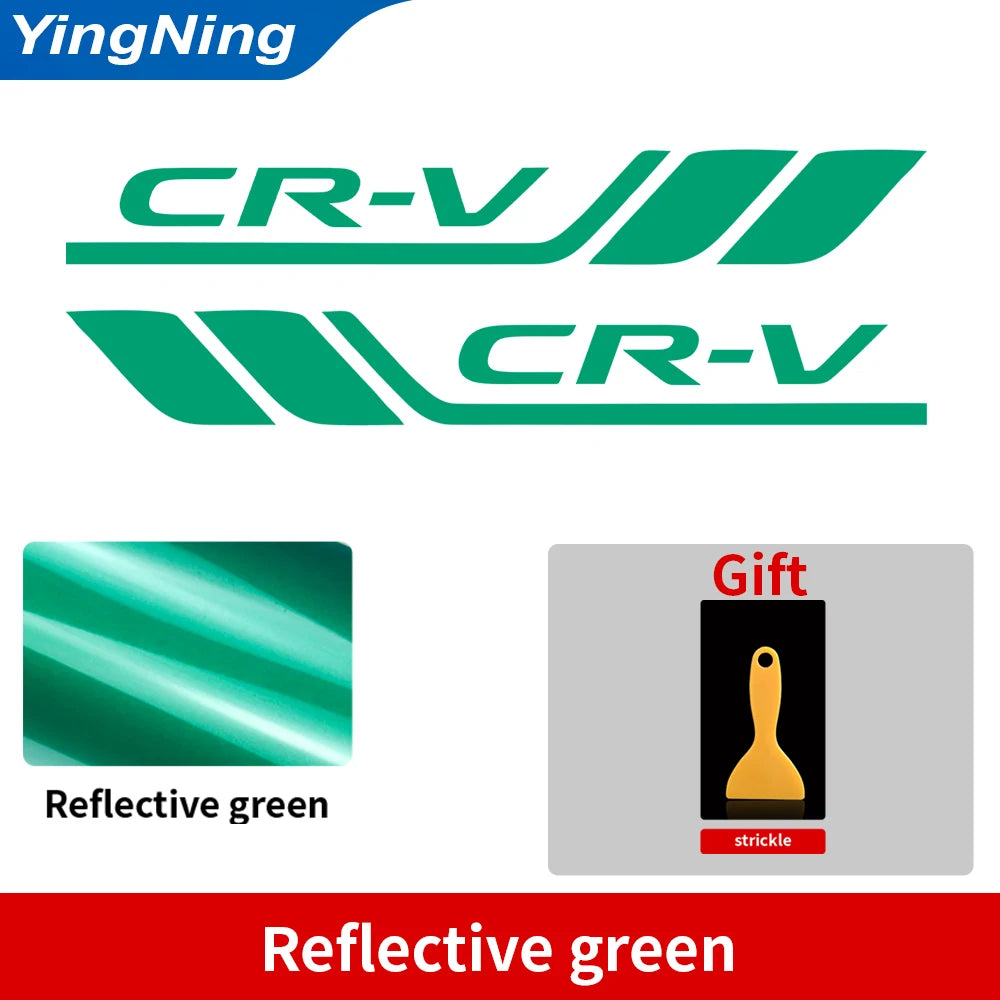 2pcs Car Badge Styling Cars Fender Side Bumper Leaf Plate Side Decorative Stickers For Honda CR-V Auto Vinyl Decal Accessories