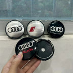 4Pcs 60mm Car Center Wheel Hub Cover Tire Cap For Audi Sline A1 A2 A3 A4 A5 A6 A7 A8 Q1 Q2 Q3 Q4 Q5 Q6 Q7 Q8 TT Auto Accessories