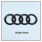 1Pc Audi directly covered front /Rear logo Emblem Refitted four-ring black Badge For Audi A4 A3 A5 A7 Q3 Q5 Q7 Q2 A6 Accessories